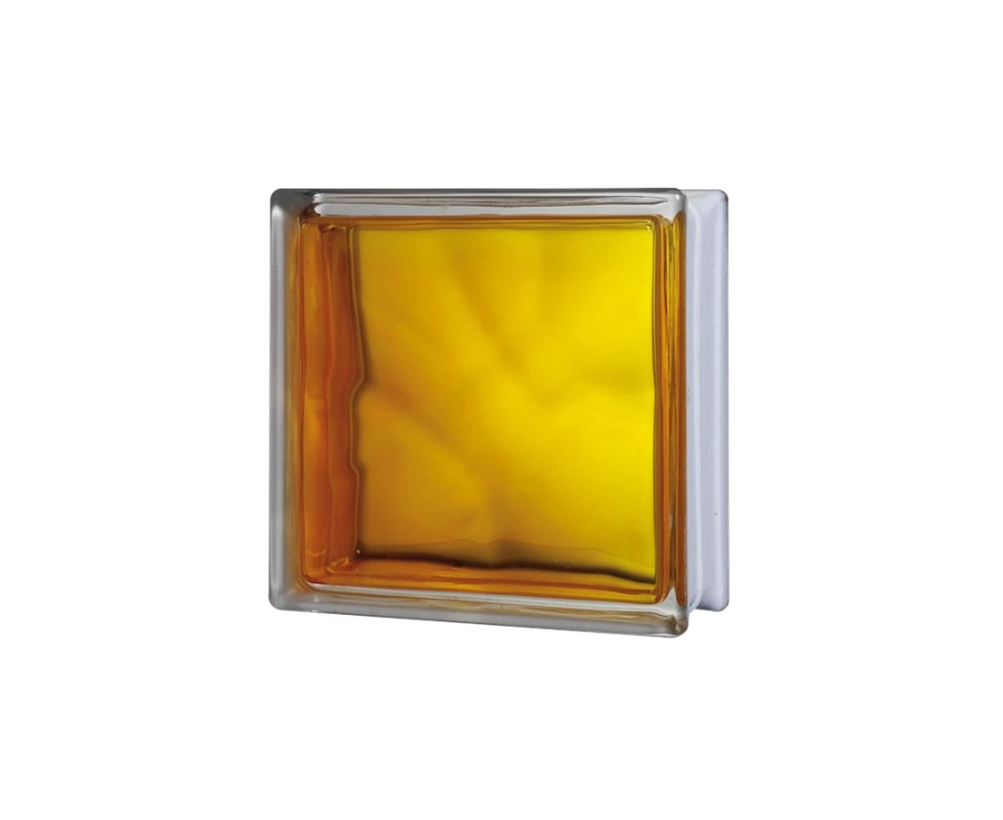 მინა ბლოკი ყვითელი JH059 ( In-Colored Yellow) — მინა-ბლოკი